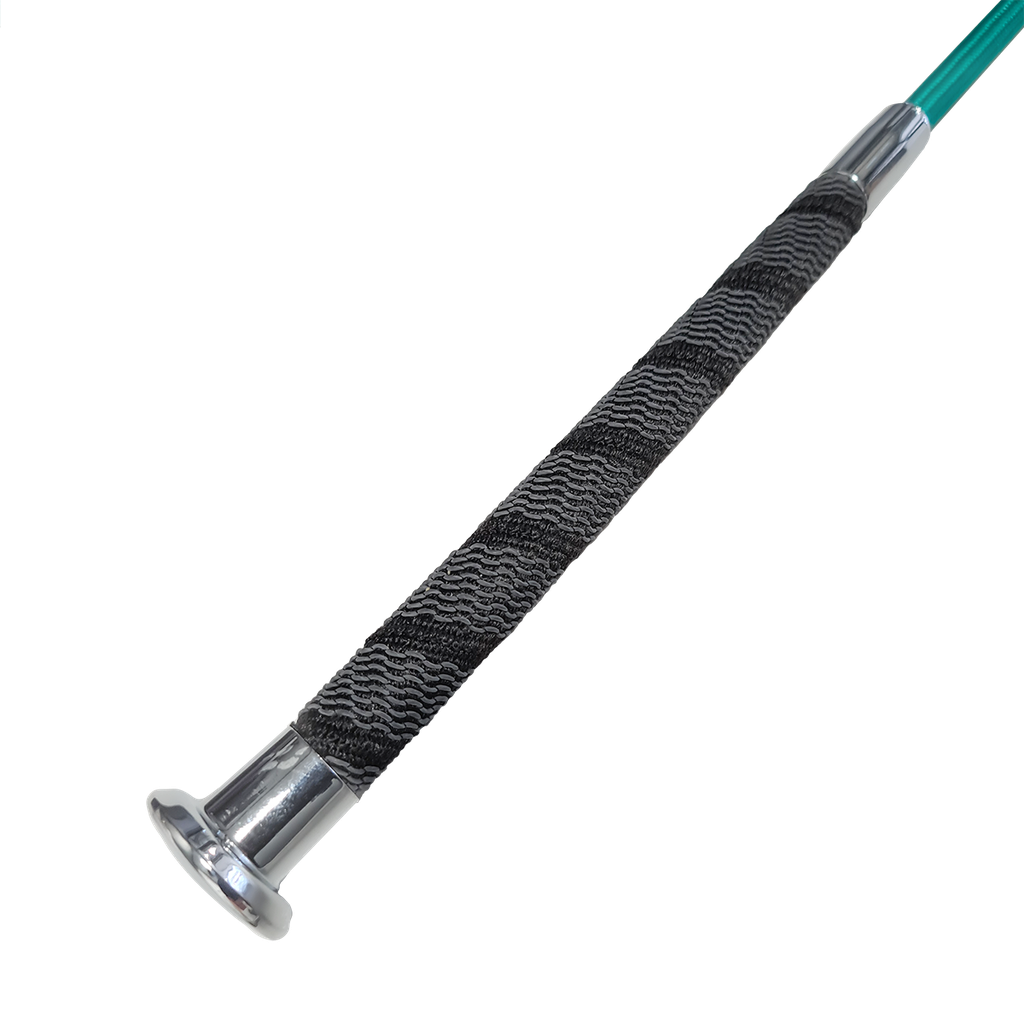 Crop with Suregrip Handle, Silver Cap & Round Flap
