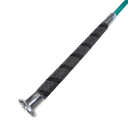 Crop with Suregrip Handle, Silver Cap & Round Flap