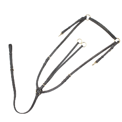 Fancy Stitched Breastplate with Martingale Attachment