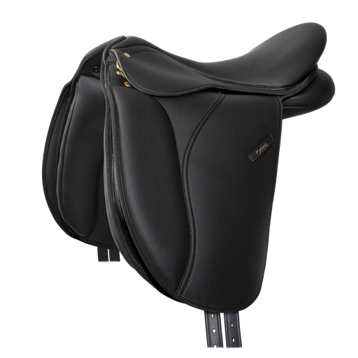 Genesis Smooth Seat Dressage Saddle 17" Black