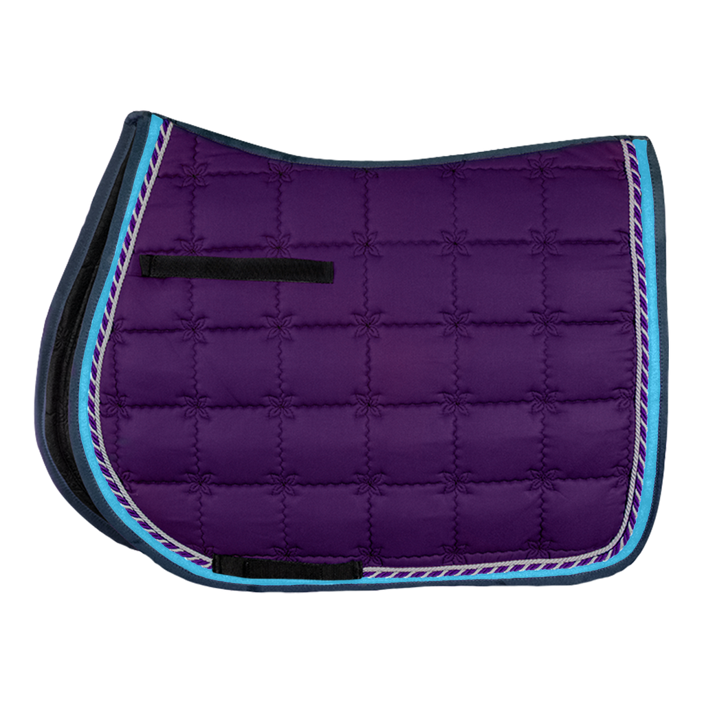 GP Square Numnah with Flower Pattern