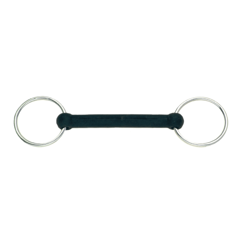 Loose Ring Snaffle Rubber Straight Bar 