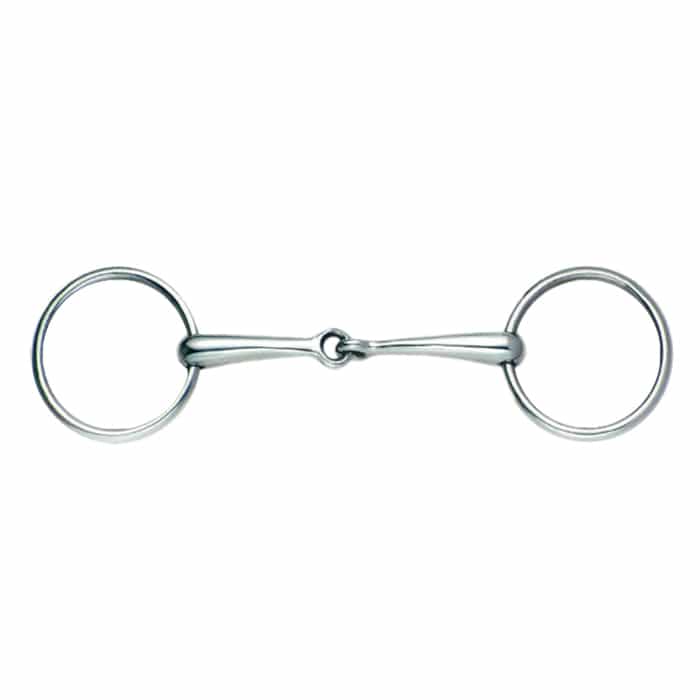 Jointed Loose Ring Hollow Mouth Snaffle Bit 16mm