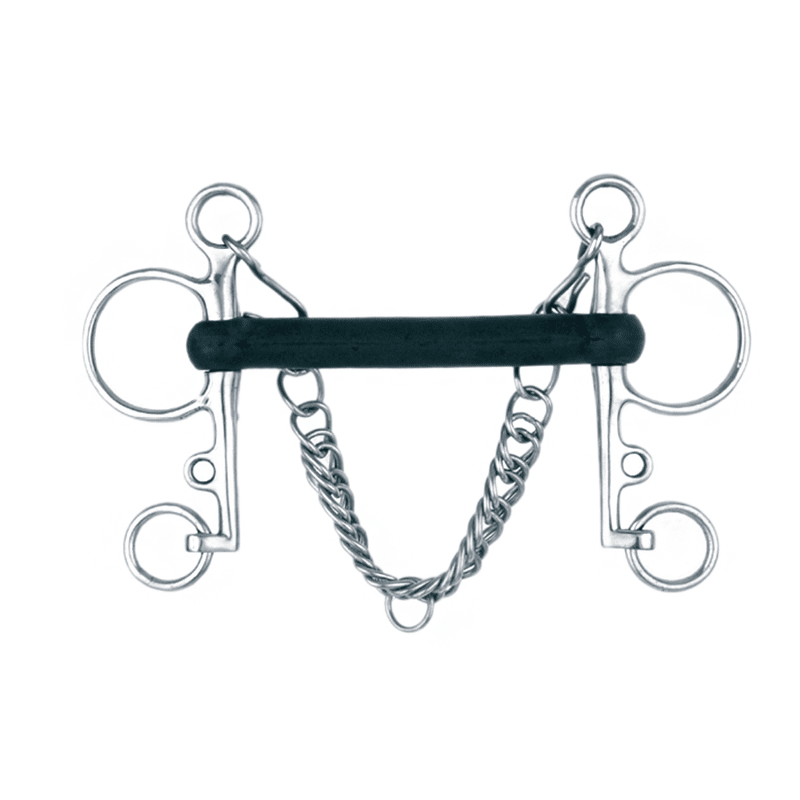 Pelham Rubber Mullen Mouth Bit