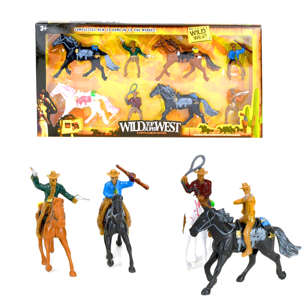 Cowboy & Horses Playset