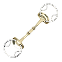 Stübben Golden Wings Snaffle Bit Double Broken Sweet Copper