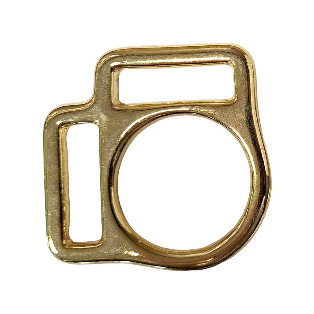 Two Loop Halter Square - Brass