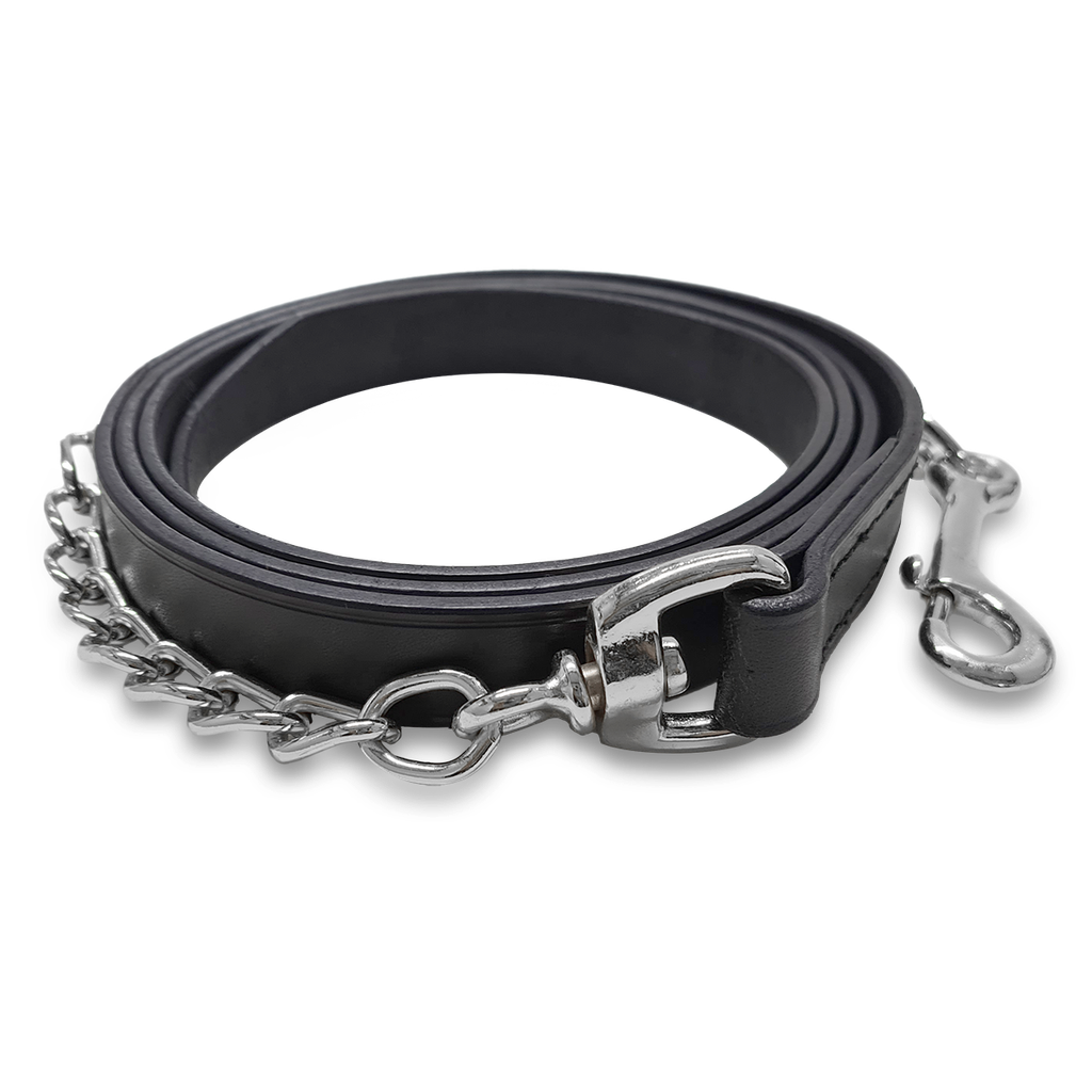 Capriole Leather Lead with Heavy NP Chain