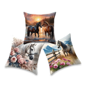 Horse Print Cushion Cover