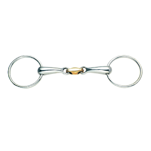 Loose Ring Snaffle Brass Elliptical Link 