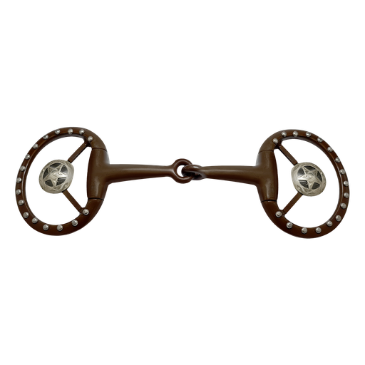 Antiqued Western Snaffle Bit - Star