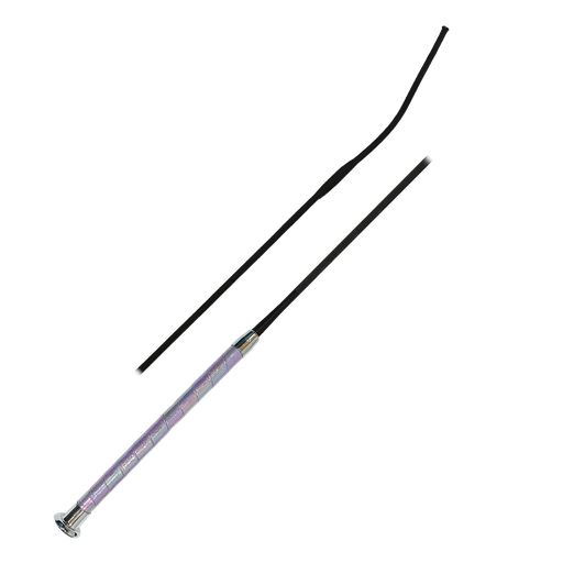 Dressage Whip Sparkle Handle & Silver Cap 110cm