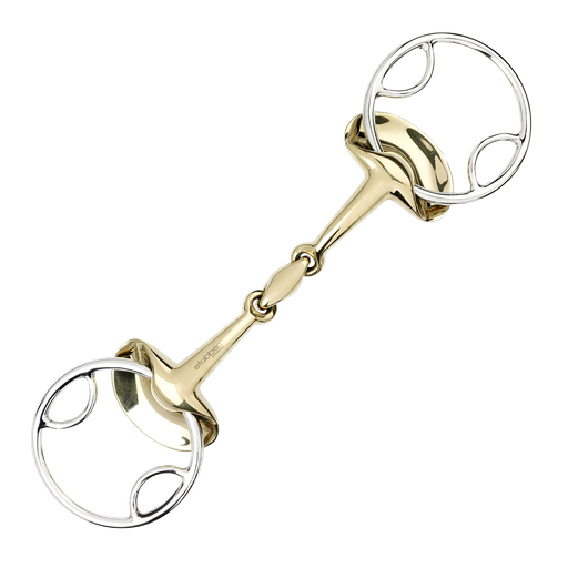 Stübben Golden Wings Snaffle Bit Double Broken Sweet Copper