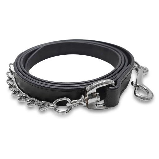 Capriole Leather Lead with Heavy NP Chain